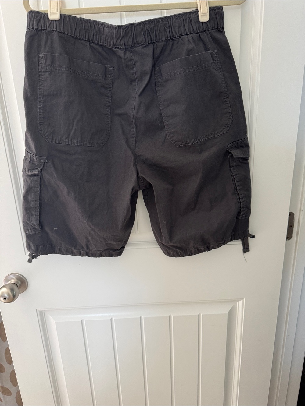 YMI Women’s Cargo Shorts - Charcoal Gray - Picture 2 of 4